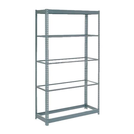 Global Industrial Heavy Duty Shelving 48W x 12D x 60H With 6 Shelves, No Deck, Gray B2297738